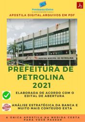 Apostila Concurso Prefeitura Petrolina 2021 Auxiliar de Cozinha