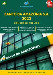 Apostila Banco da Amazônia 2022 Técnico Científico